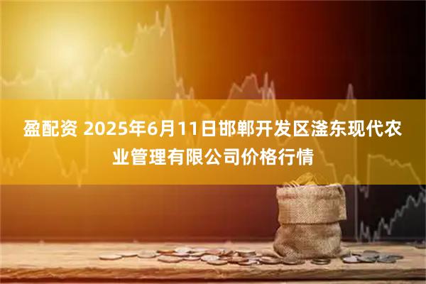 盈配资 2025年6月11日邯郸开发区滏东现代农业管理有限公司价格行情